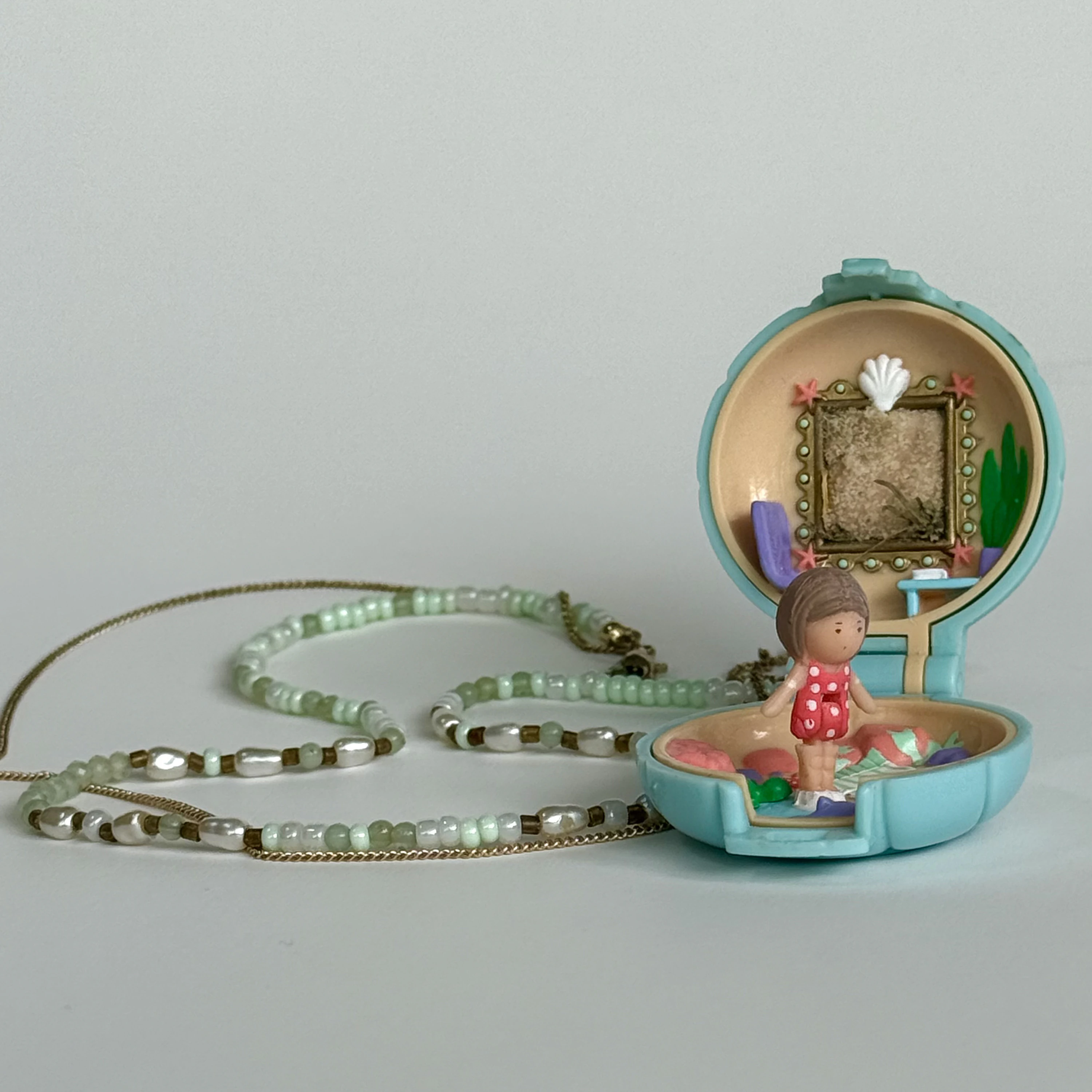 Photo of a modified Polly Pocket toy
